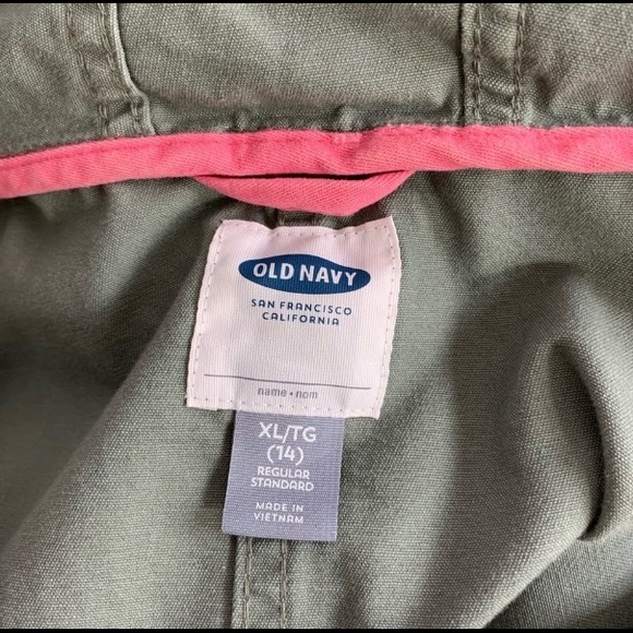 Old Navy Green Khaki Jacket Sz XL (14) - Picture 3 of 3